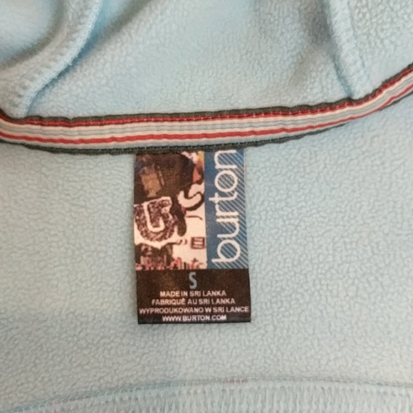 ❄️3/$25 BURTON Blue and Red Zip-Up Hoodie Jacket - Picture 3 of 12